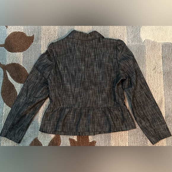 Sandro Heathered Peplum Moto Jacket w Diagonal Zip Offers Versatile Styling - Picture 7 of 9